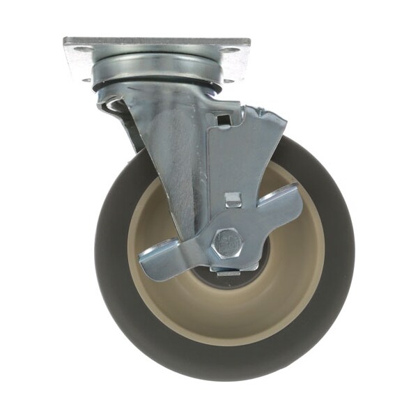 Hobart Plate Mnt Castr W/Brk 5 W 3-1/2 X 3-1/2 497001-2 - main